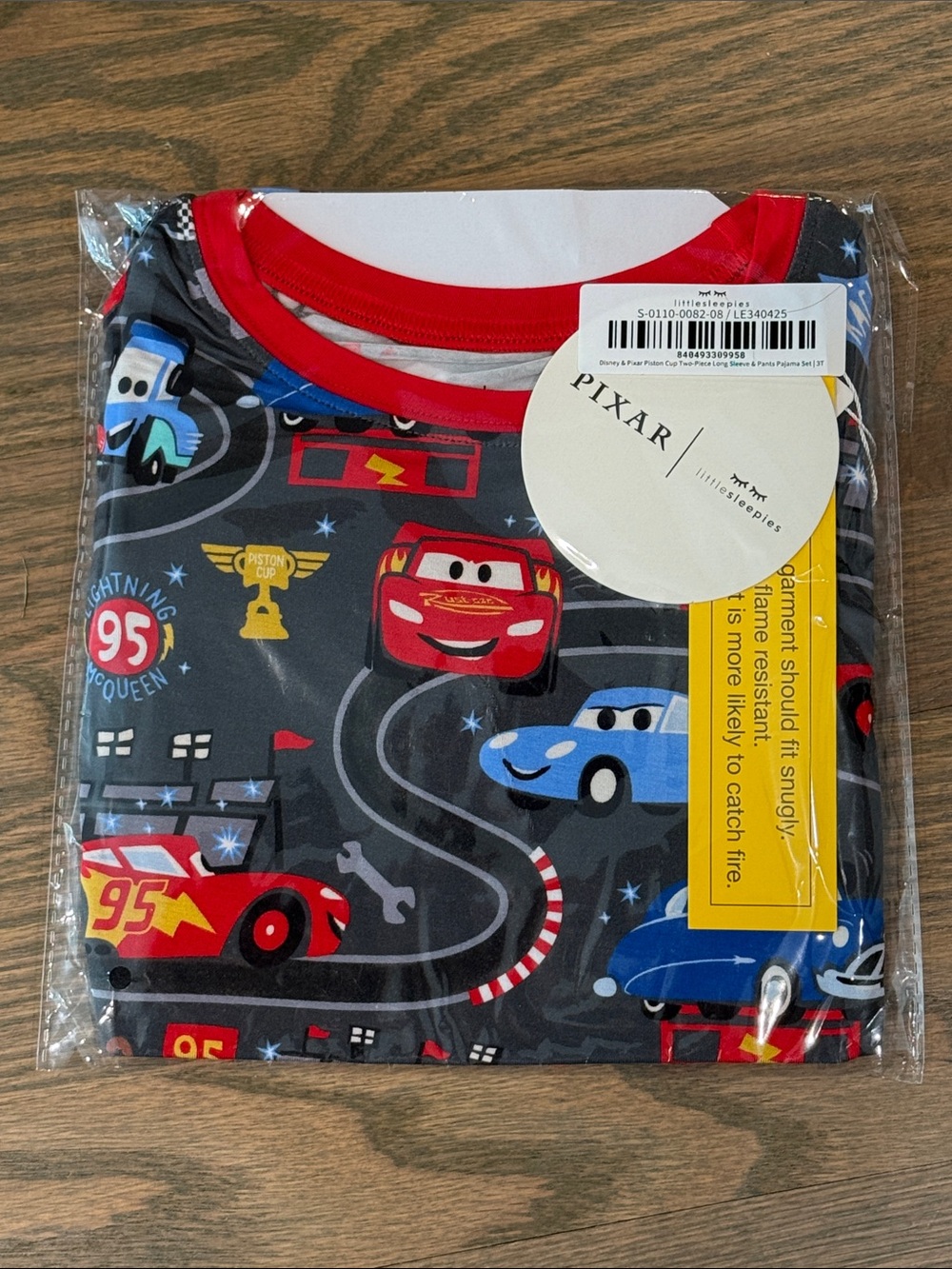 Little Sleepies Pixar Cars Kids Pajama Top - Red, Blue, Gray